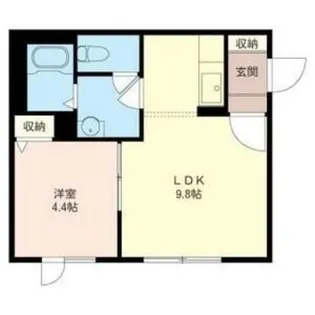 ディアス38【201号室】の間取り