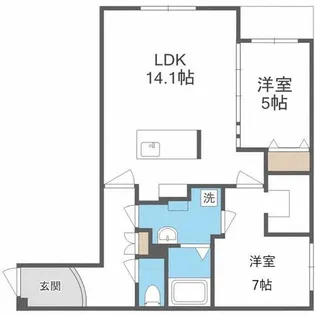 FELIZ SARA【1階】の間取り