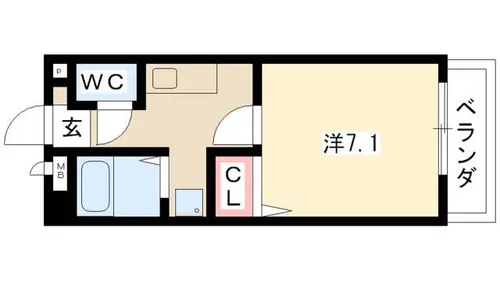 エクセル枇杷島【5階】の間取り