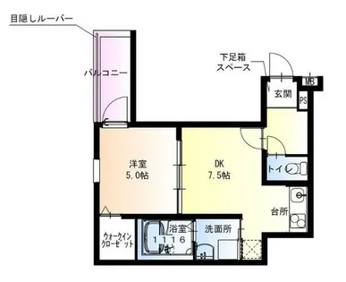 フジパレス津田駅前Ⅰ番館【1階】の間取り