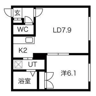 ドゥラル【101号室】の間取り