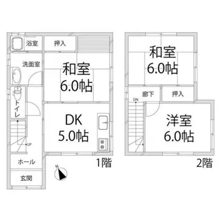 兵庫県姫路市夢前町前之庄【一戸建】の間取り