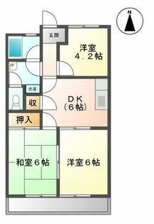 コーポ 一会【2階】の間取り