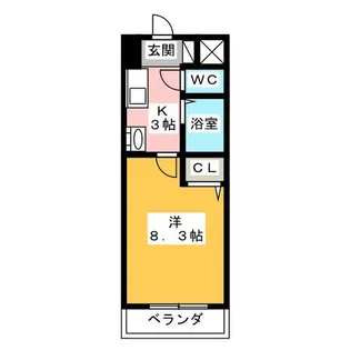 サンライズ新金山【2階】の間取り