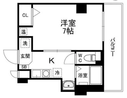 プレアデス桃谷【5階】の間取り