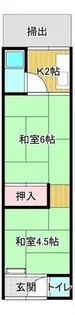 北清水荘【2階】の間取り