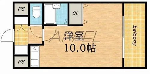 シャンテ深江橋【3階】の間取り