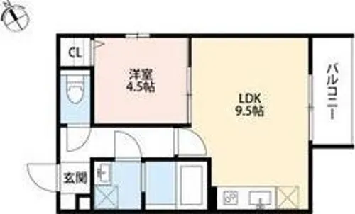 rn Terrace 北旅籠(旧 Soleil【1階】の間取り