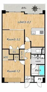 ラフィーネ庄所【7階】の間取り