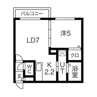 北海道札幌市中央区北四条西22丁目【マンション】の間取り