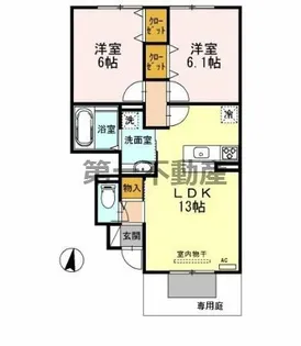 グランファミーユ【1階】の間取り