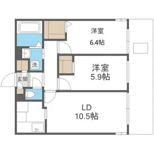 ASAHIYAMA CITY.STELLA【1階】の間取り