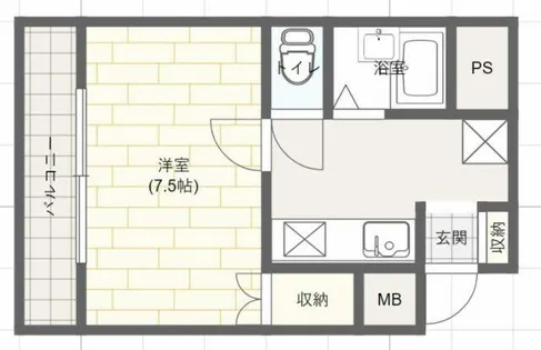 ルークレジデンス姫路Ⅲ【8階】の間取り