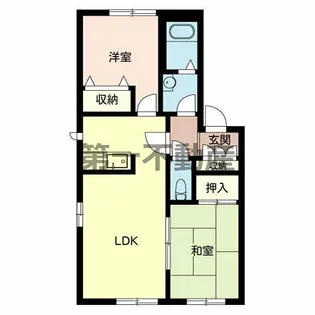 西脇市和田町(ウエストサイドコート)【A102号室】の間取り