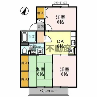 プレミールコート A棟【2階】の間取り