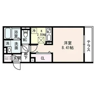 Hermitage羽根(エルミタージュハネ)【2階】の間取り