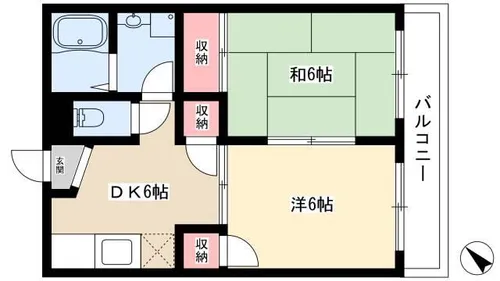 リバーサイドマンヒロ【203号室】の間取り