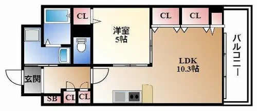 プレステージ新栄【5階】の間取り