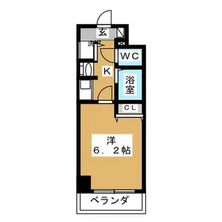 プレミアムコート名古屋金山インテルノ【8階】の間取り