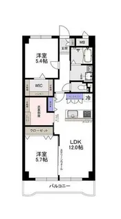 パークプラザ森小路【9階】の間取り