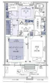 グラングリーン大阪 THE NORTH RESIDENCE【12階】の間取り