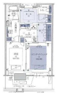グラングリーン大阪 THE NORTH RESIDENCE【1007号室】の間取り