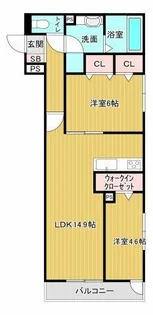 La Mia Casa 上住吉【1階】の間取り