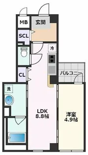 レジデンス高科【2階】の間取り