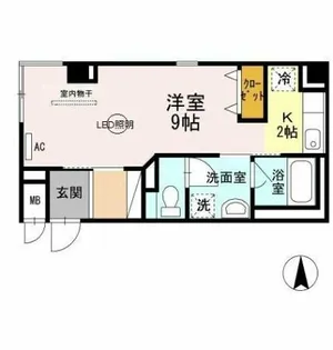 レジデンス高科【1階】の間取り