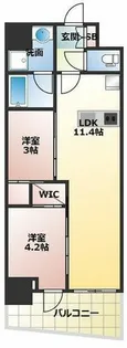 セレニテフラン梅田【12階】の間取り