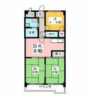 メゾンイトー【403号室】の間取り