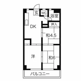 ラッフル花池【503号室】の間取り