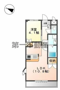 ウィンド ヒル【206号室】の間取り