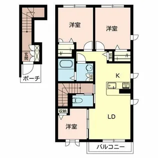 シャーメゾン緑が丘【2階】の間取り