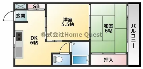 メゾンアーク【2階】の間取り