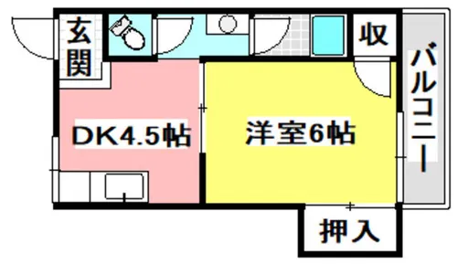 王子ビル【307号室】の間取り