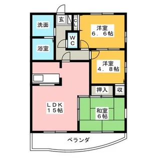 メゾン第六初島【3階】の間取り