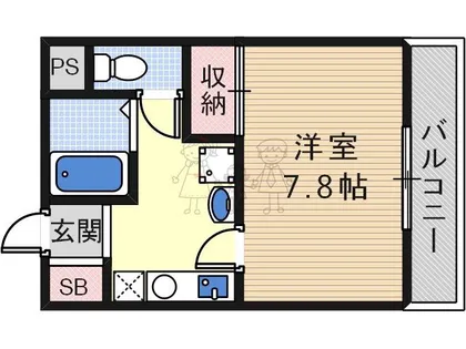 PIT NISHITANABE【3階】の間取り