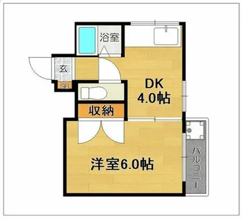 サンハイツ百道【3階】の間取り