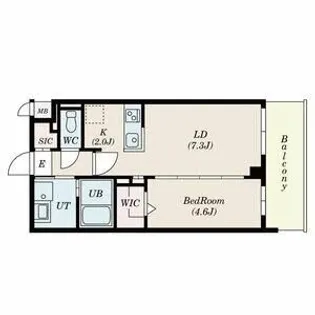 S-RESIDENCE名島【1階】の間取り