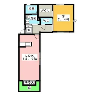 旭洋館【1階】の間取り