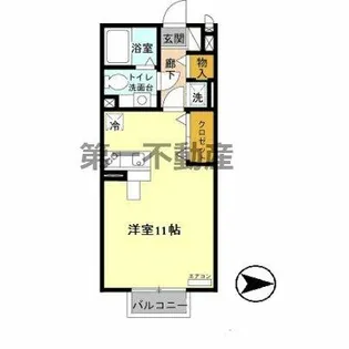 ソレーユ・A.E【2階】の間取り