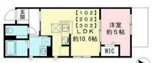 BONHEUR K【3階】の間取り
