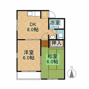 ムーニーコーノス【2階】の間取り