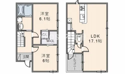 ハルノテラス【106号室】の間取り