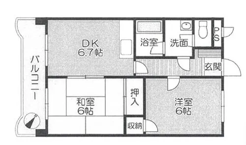 メゾン・DE・OK【301号室】の間取り