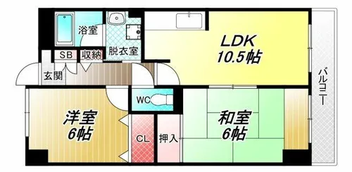 サンコーポラス小阪【3階】の間取り