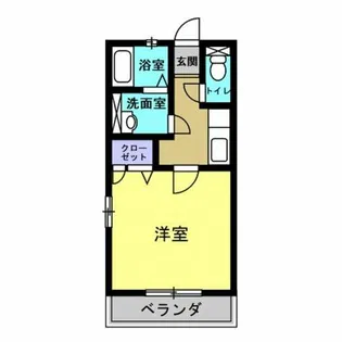 グリーンハウス新美【102号室】の間取り