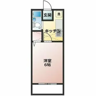 コーポ杉江【108号室】の間取り