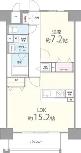 パレー ブランシェ【0206号室】の間取り
